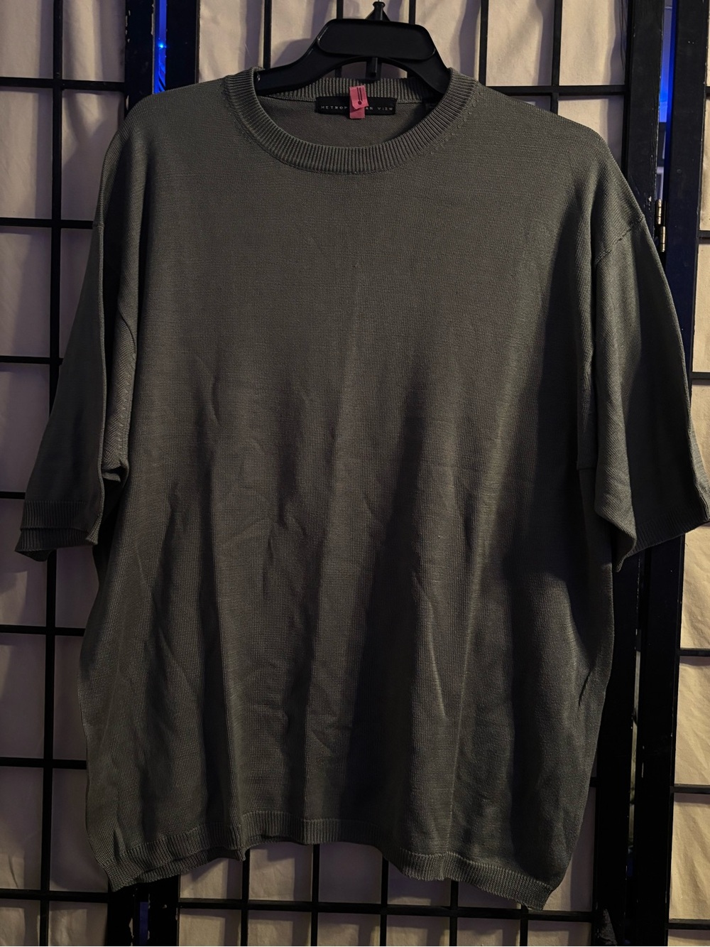 Relaxed Crewneck Tee in Olive Green by Metropolitan View